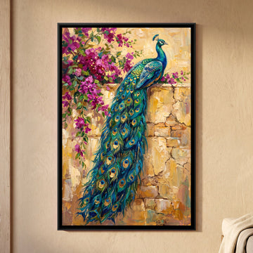 Peacocks wall art