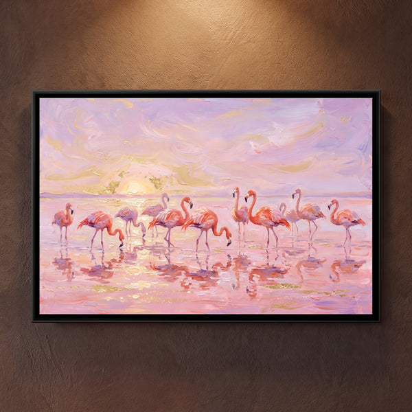 Flamingos at the Salt Lagoon