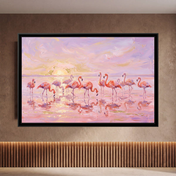 Flamingos at the Salt Lagoon
