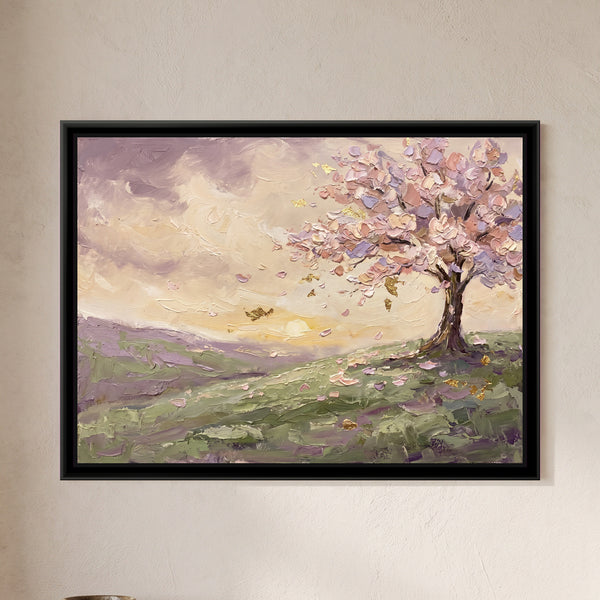 Blossoming Tree on the Hill