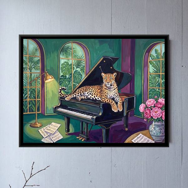 Leopard on a Grand Piano