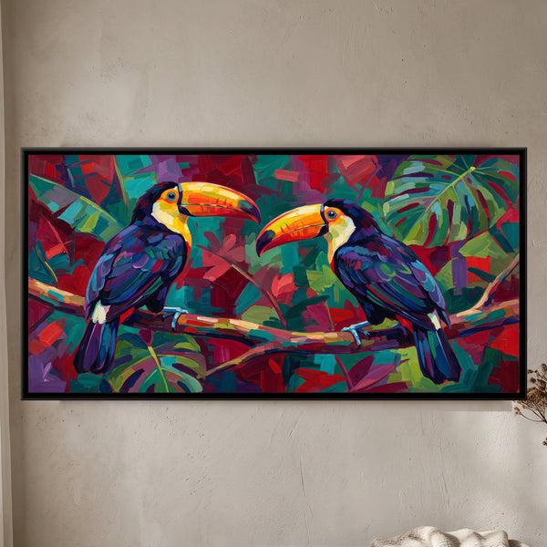 Toucans in Bold Colour Blocks