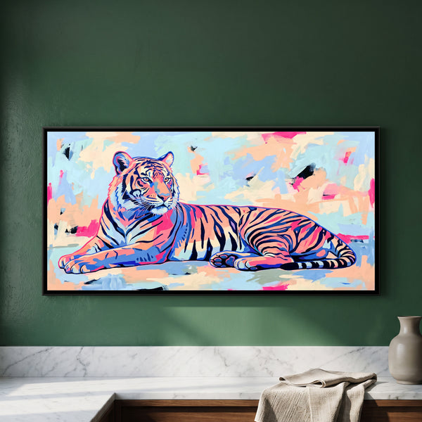 Tiger in Pop Outline