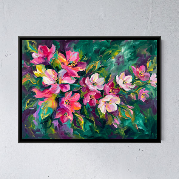 Magenta Floral Sweep