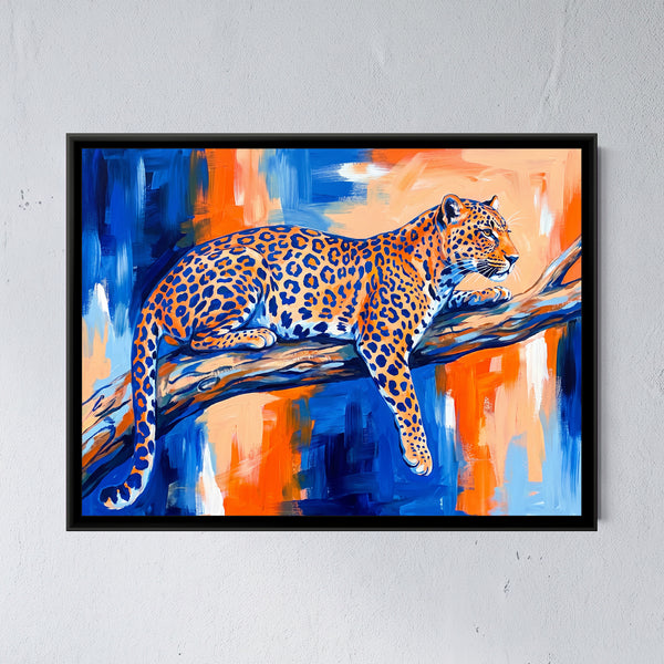 Sapphire Leopard Lounging