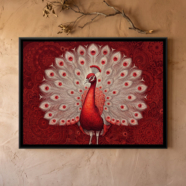 Crimson Peacock Display