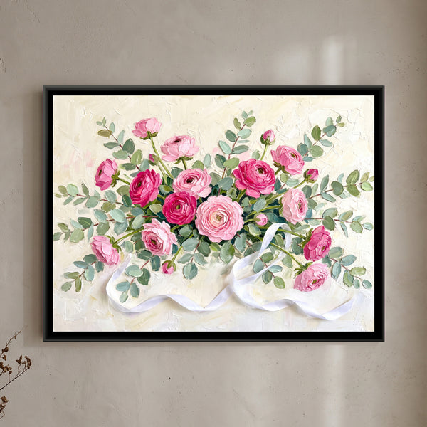 Pink Ranunculus Centerpiece