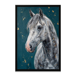 View 2 of Dappled Grey Horse Portrait