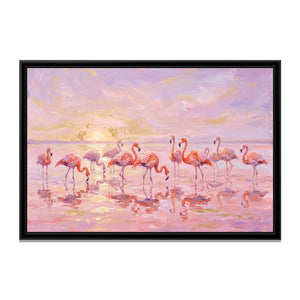 View 2 of Flamingos at the Salt Lagoon