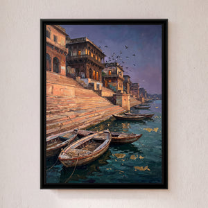 View 1 of Stone Ghat Steps at Dusk