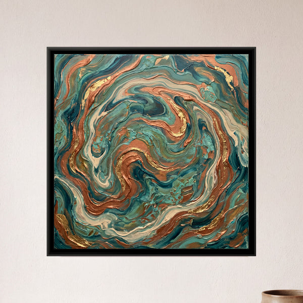 Marbled Copper and Teal