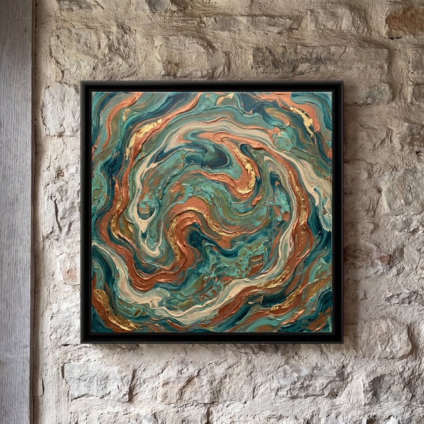 Marbled Copper and Teal
