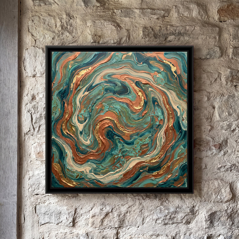 Marbled Copper and Teal