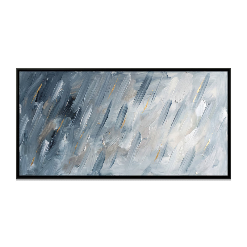 Monsoon Rhythm - framed canvas print, front view