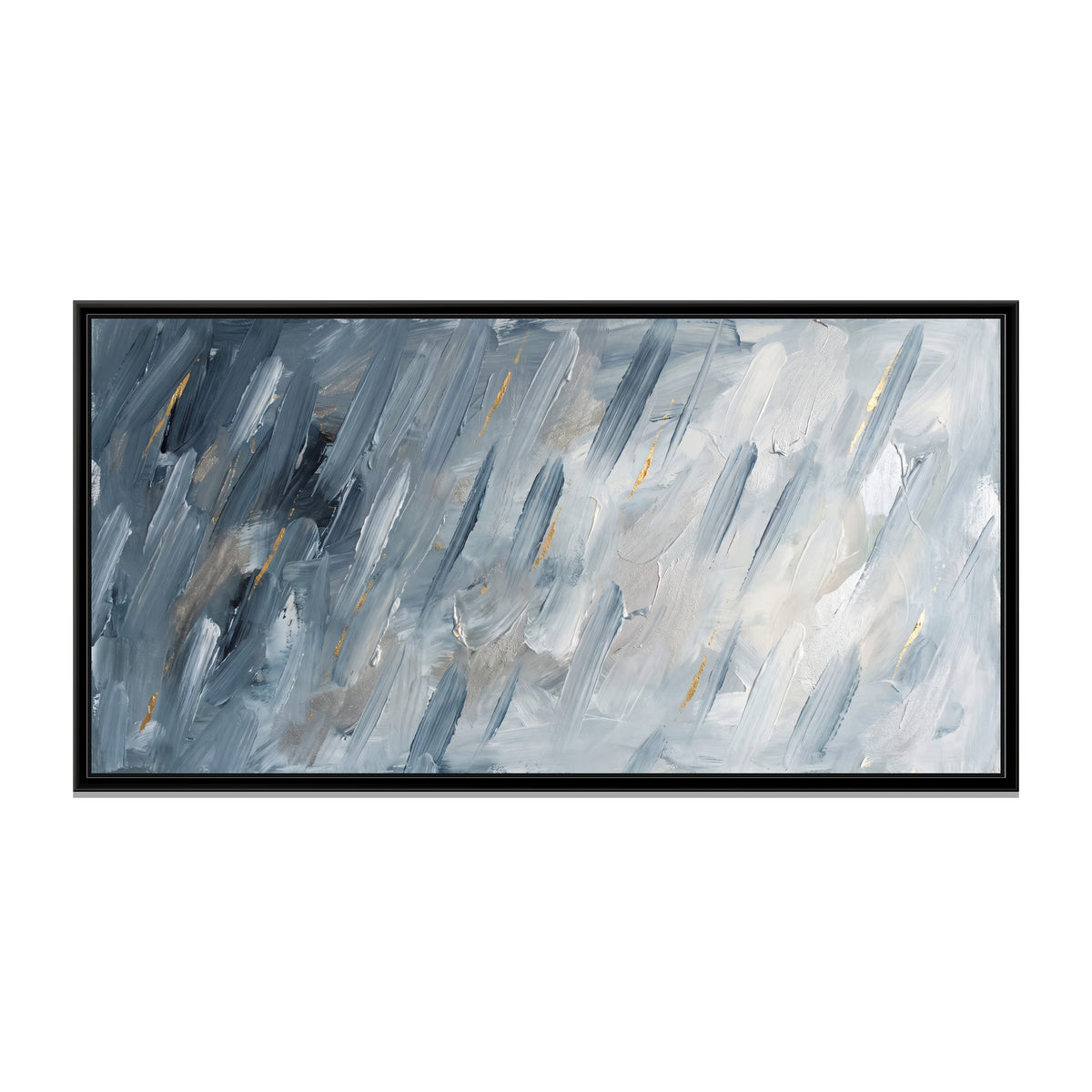 Monsoon Rhythm - framed canvas print, front view