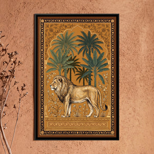View 1 of Lion under a Palm Arch