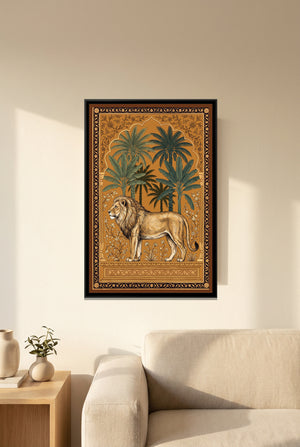 View 3 of Lion under a Palm Arch