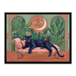 View 2 of Black Panther on a Blush Daybed in Terracotta and Sage