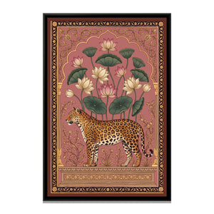 View 2 of Leopard under a Lotus Arch in Dusty Rose