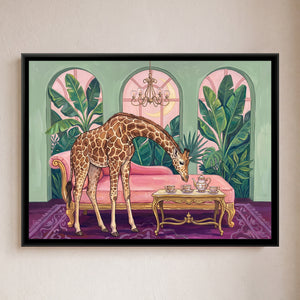 View 1 of Giraffe at Tea in the Conservatory