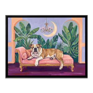 View 2 of Bulldog on a Blush Daybed