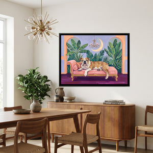View 3 of Bulldog on a Blush Daybed