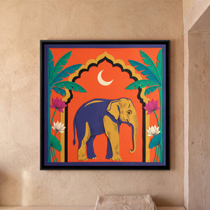 View 1 of Elephant under a Palm Arch