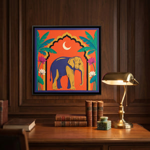 View 4 of Elephant under a Palm Arch