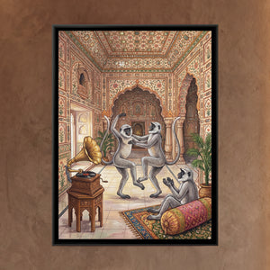 View 1 of Langurs Dancing in the Mirror Palace