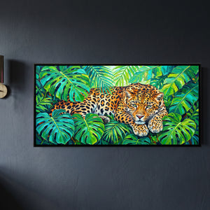View 1 of Leopard in Tropical Leaves