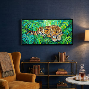 View 3 of Leopard in Tropical Leaves