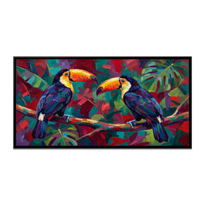 View 2 of Toucans in Bold Colour Blocks