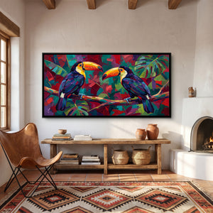 View 4 of Toucans in Bold Colour Blocks
