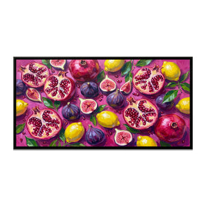 View 2 of Pomegranates and Figs on Magenta