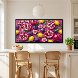 View 4 of Pomegranates and Figs on Magenta