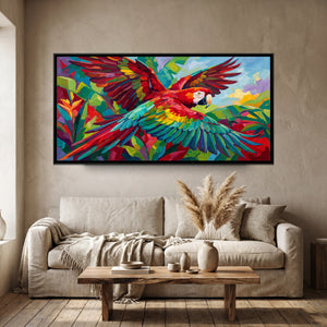 View 4 of Scarlet Macaw in Flight in Bold Colour