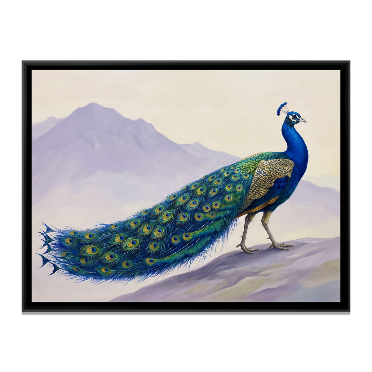 Cobalt Majesty - framed canvas print, front view
