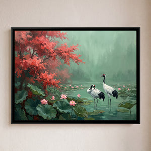 View 1 of Cranes in the Jade Shallows