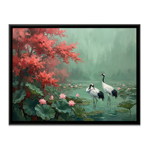 View 2 of Cranes in the Jade Shallows