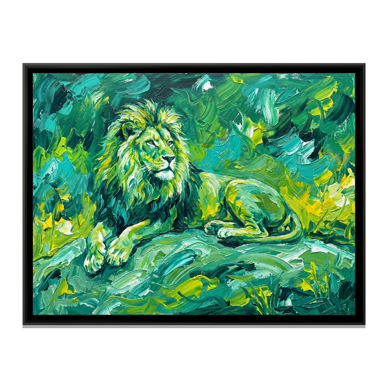 Emerald Sovereign - framed canvas print, front view