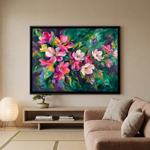 View 3 of Magenta Floral Sweep