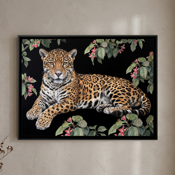 Jaguar Among the Blossoms