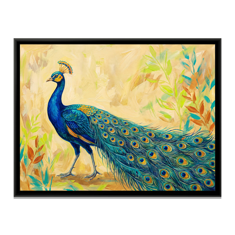 Azure Strut - framed canvas print, front view