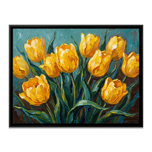 View 2 of Golden Tulips in the Breeze