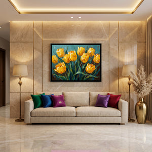 View 3 of Golden Tulips in the Breeze