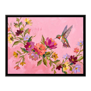 View 2 of Hummingbird's Descent in Pink