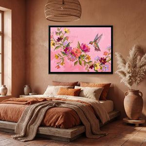 View 4 of Hummingbird's Descent in Pink