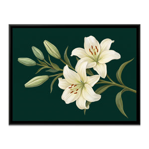 View 2 of White Lilies on Emerald