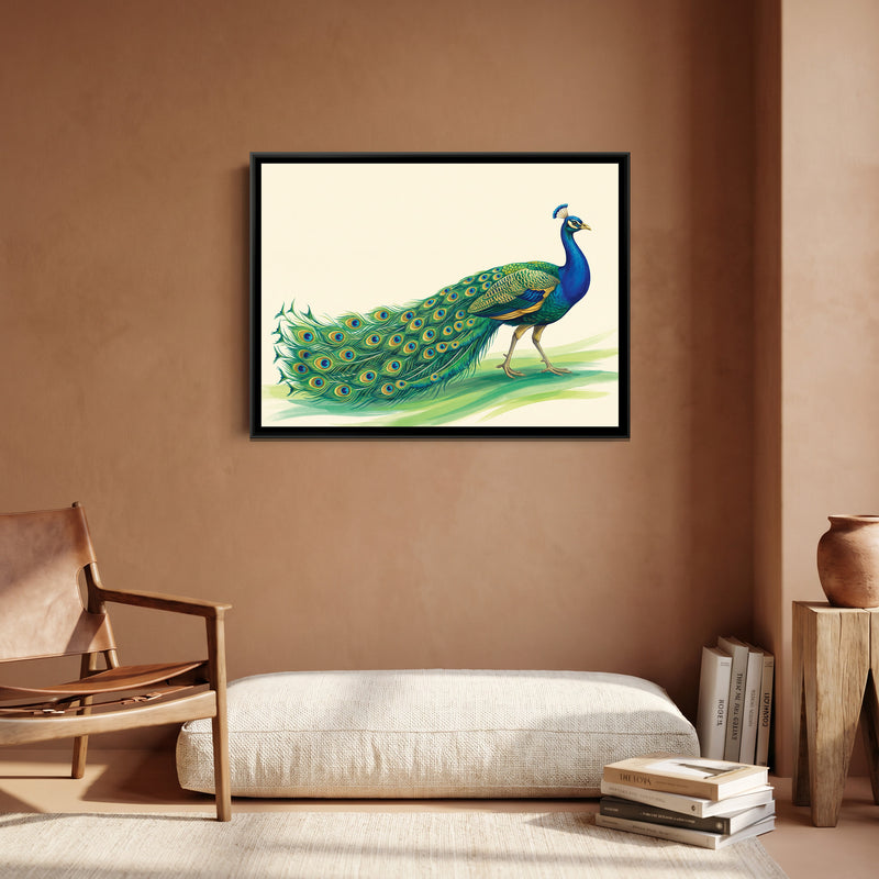 Majestic Strut - canvas art shown in a styled room