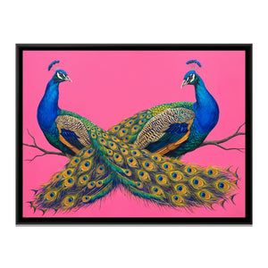 View 2 of Azure Plumes on Pink